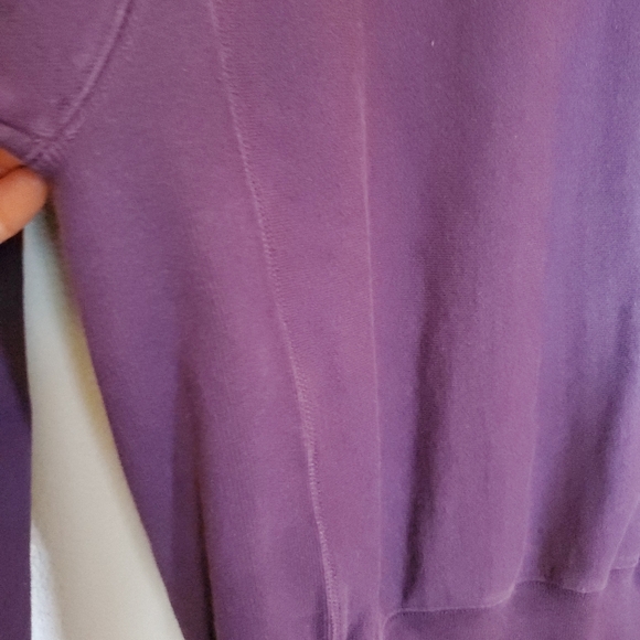 XS Purple Champion Reverse Weave Crew Sweatshirt - Picture 4 of 5